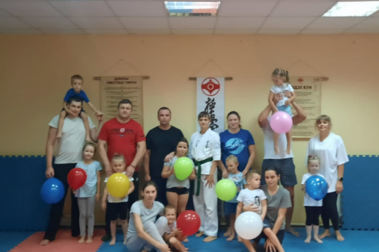 Сегодня прошла семейная тренировка групп 